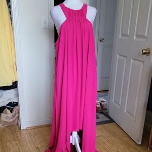 Halston Heritage Elegant Pink Sleeveless Dress